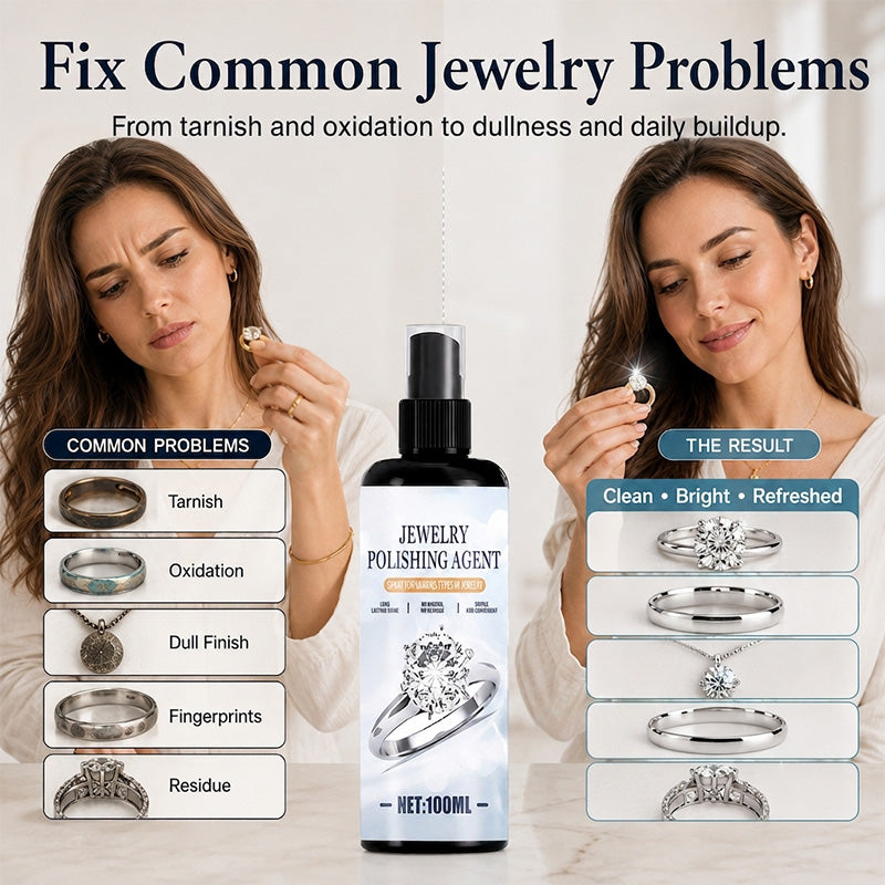 Fast acting jewelry cleaner spray one minute refresh routine