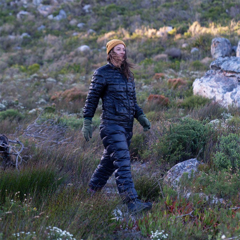 DW-90 White Goose Down Pants with Pockets