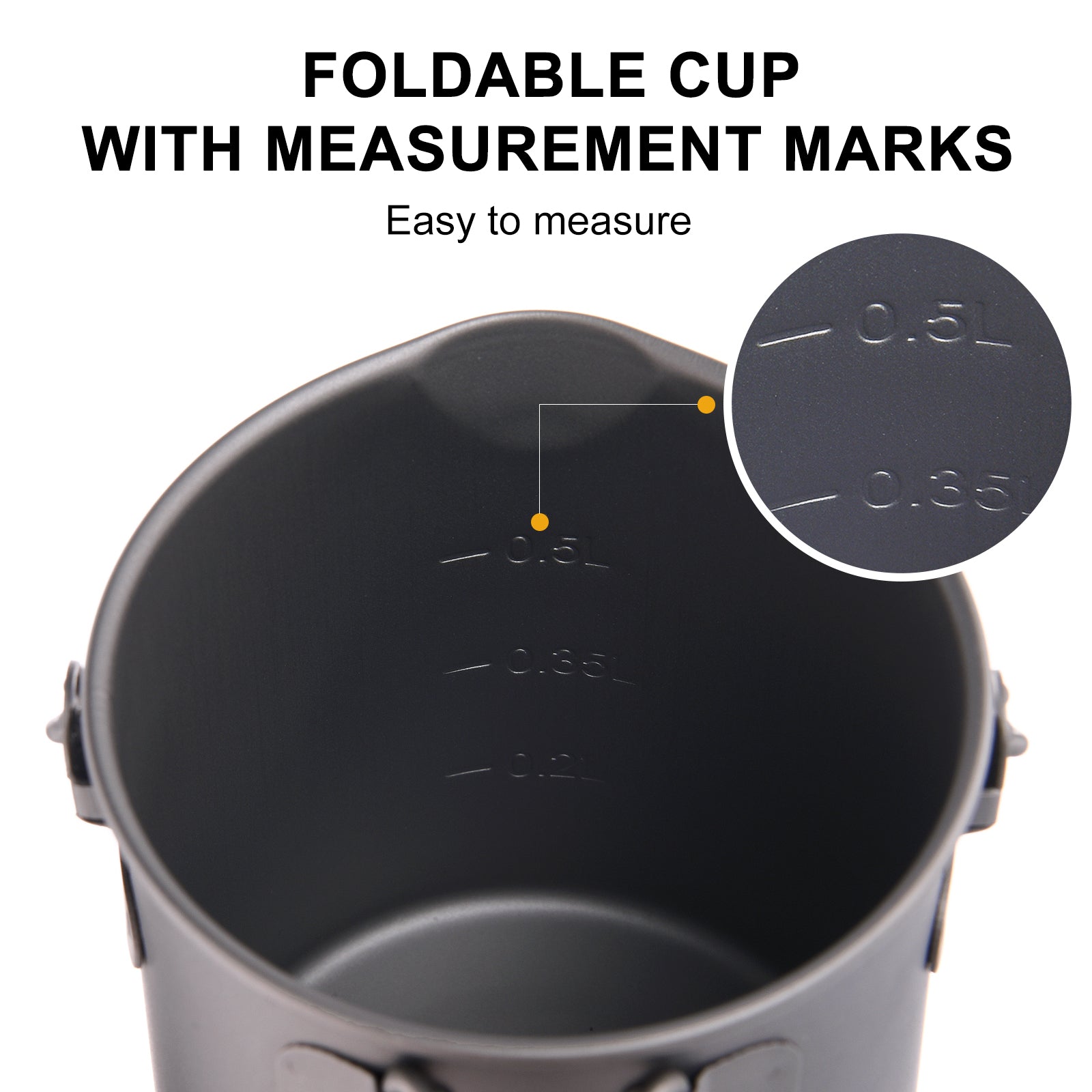 Titanium Coffee Cup 750ML with French Press