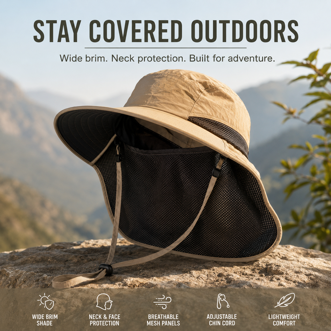 Unisex protective outdoor hat matching look children adults