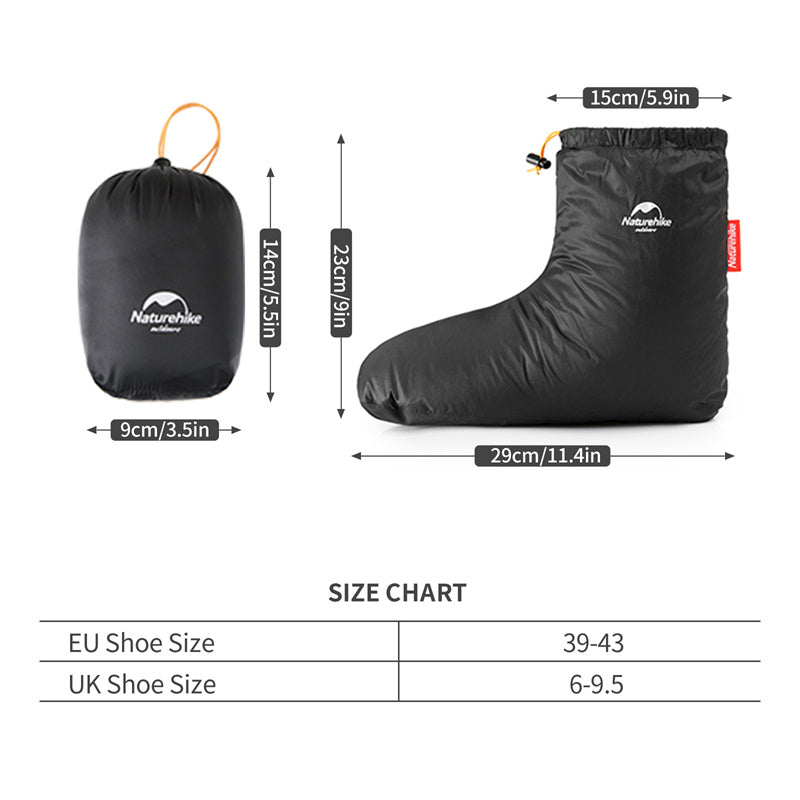 Naturehike Indoor Goose Down Foot Covers