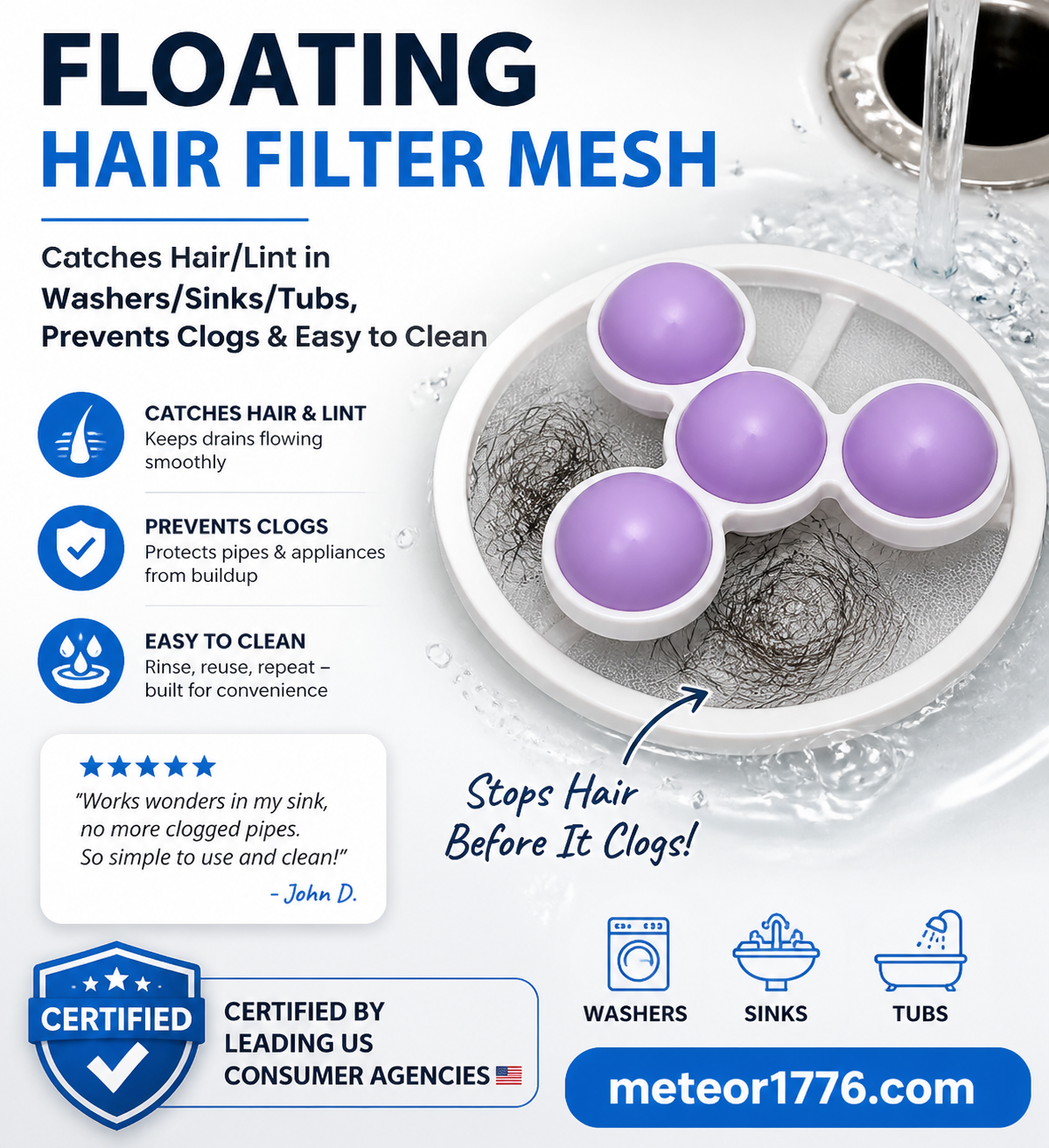 Washing machine filter net bag feature