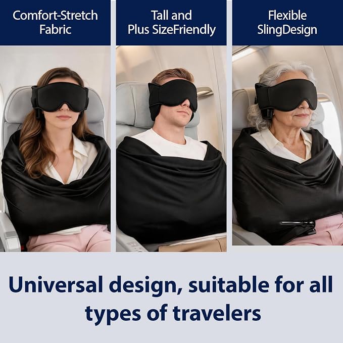 upper body and head support for airplane travel