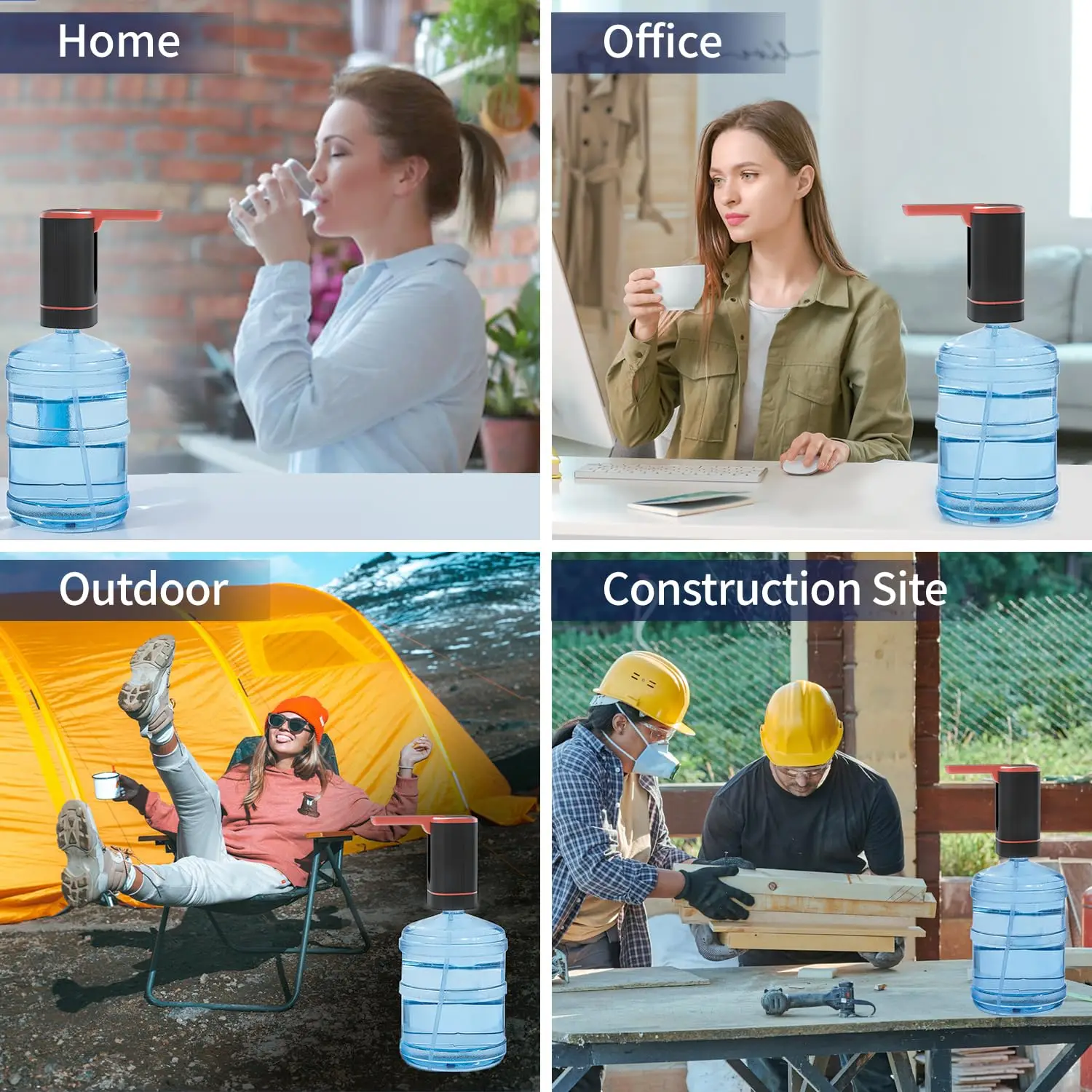 Water dispenser for different scenarios