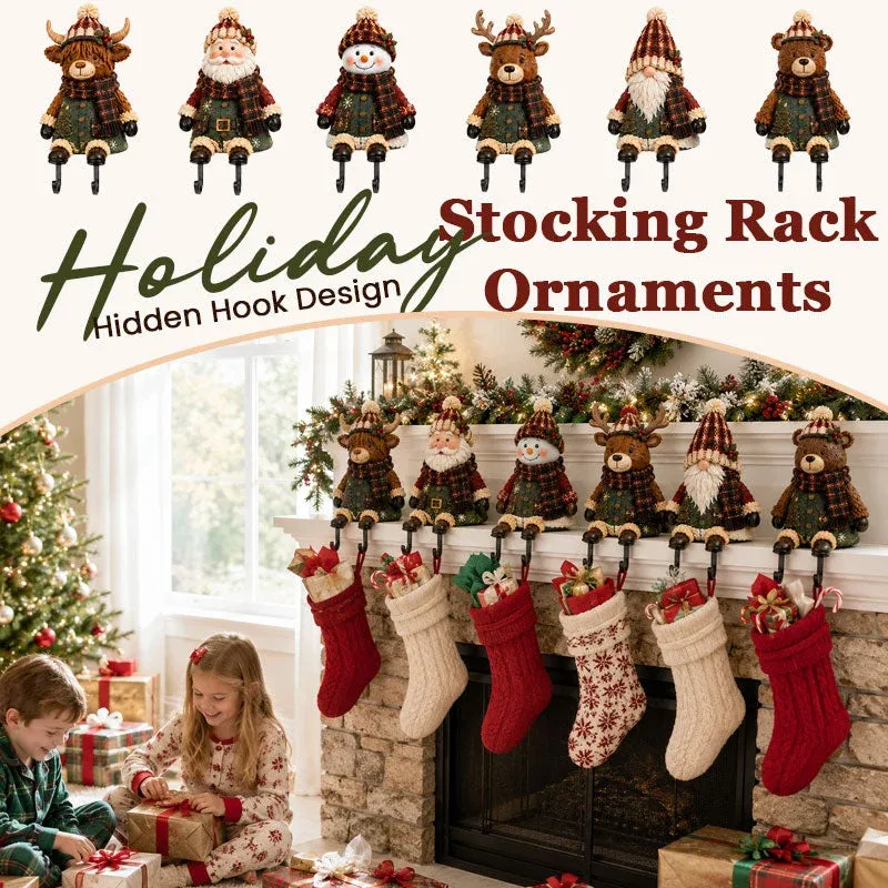 Cute Christmas stocking holder with hidden hook product overview
