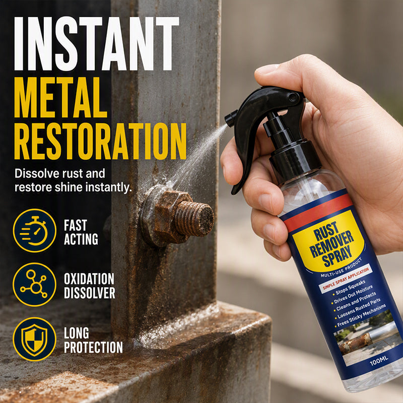 Multi-purpose rust remover and metal lubricant spray