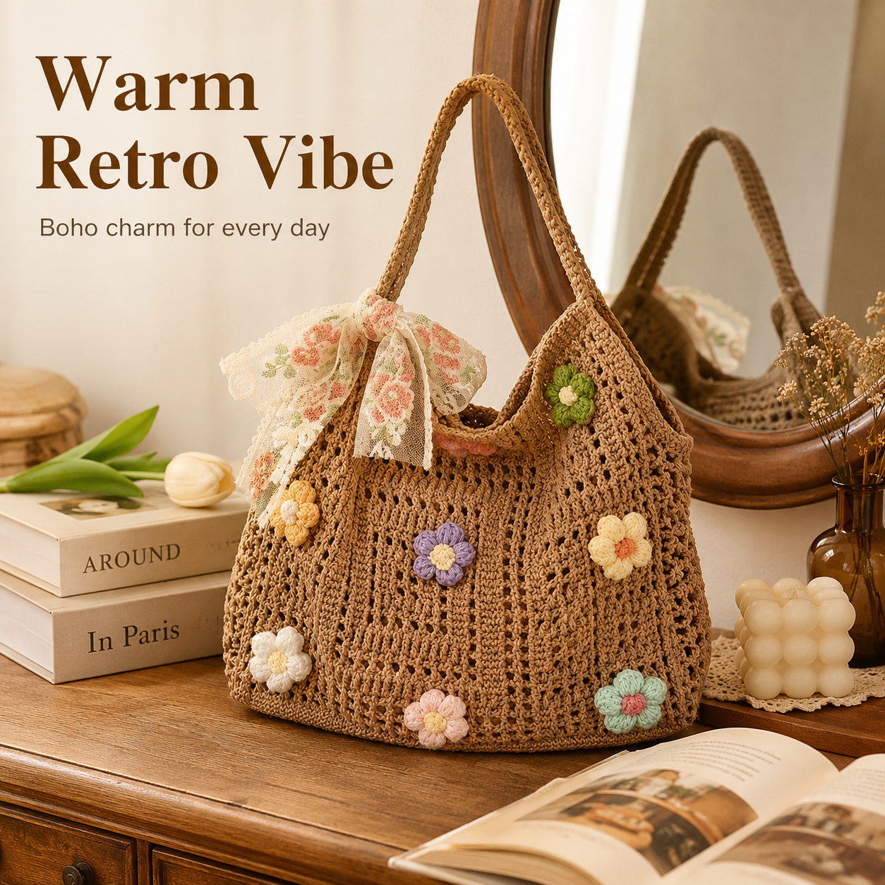 Why choose our floral patchwork bag