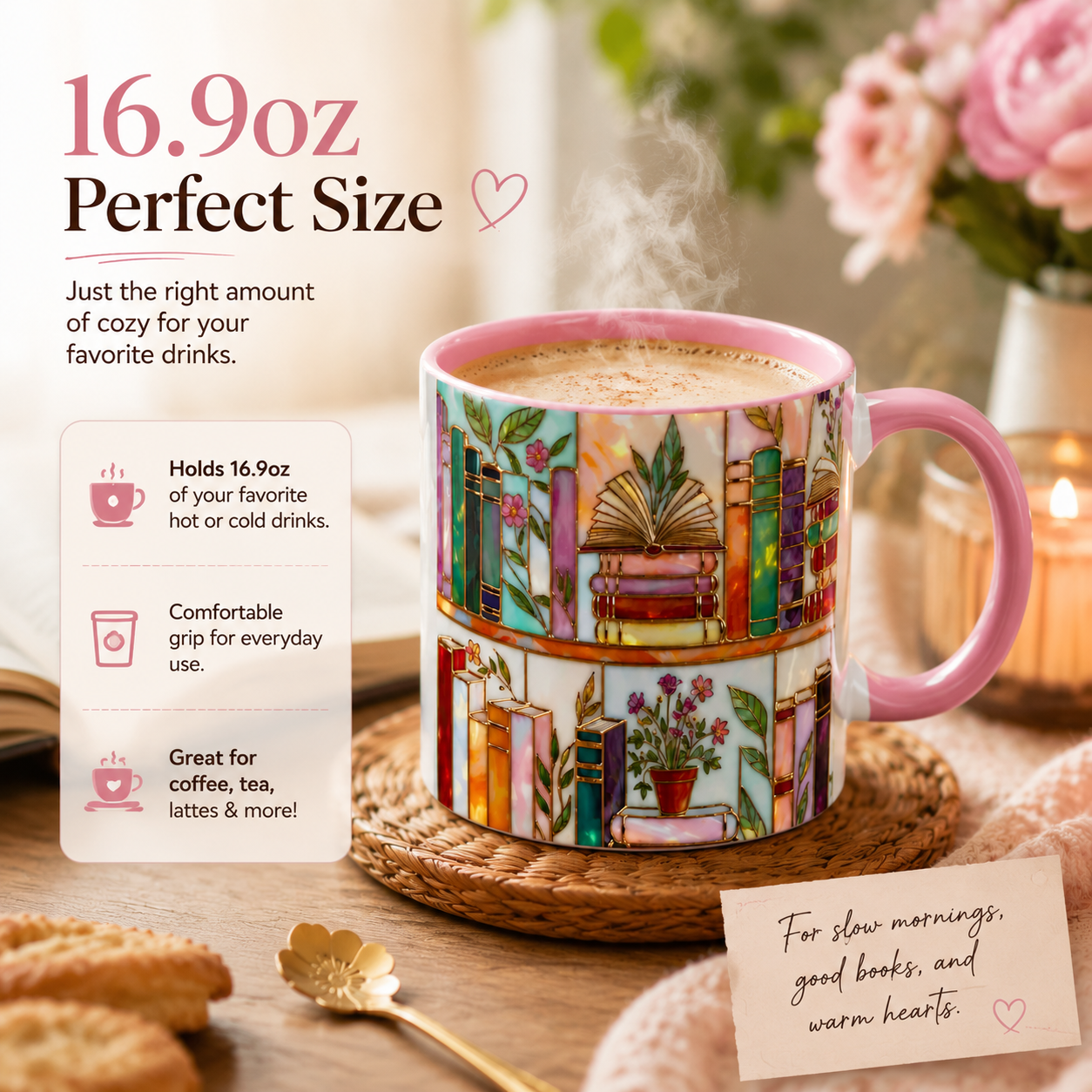 Bookshelf Mug Design