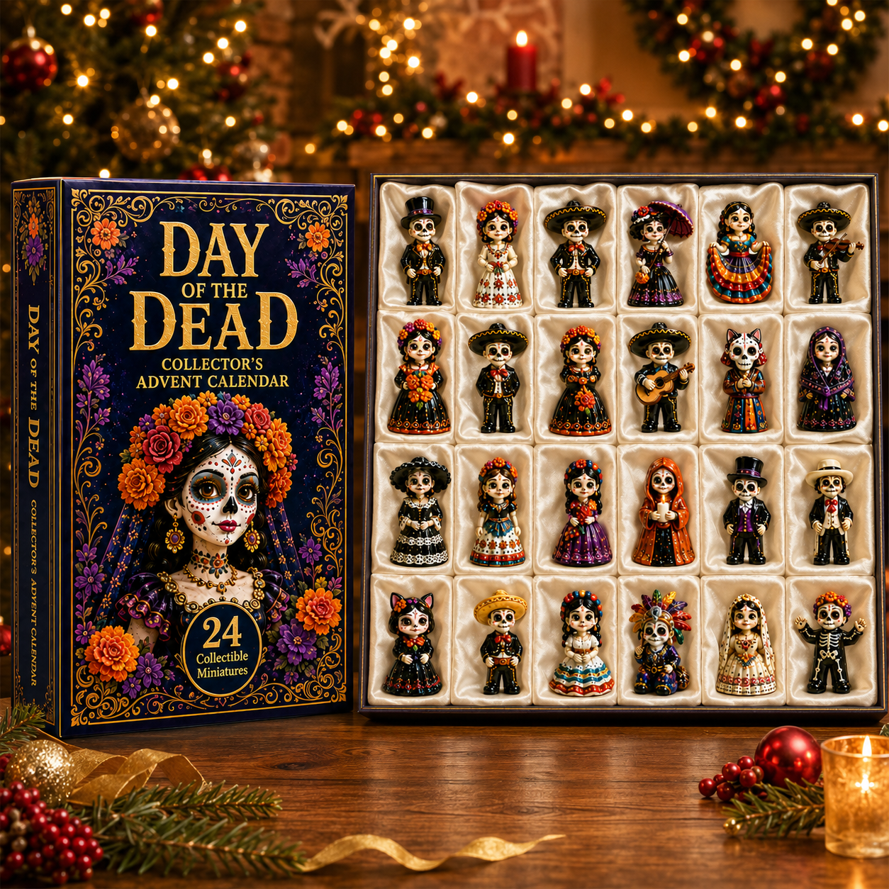 Unique Día de los Muertos skeleton acrylic charms