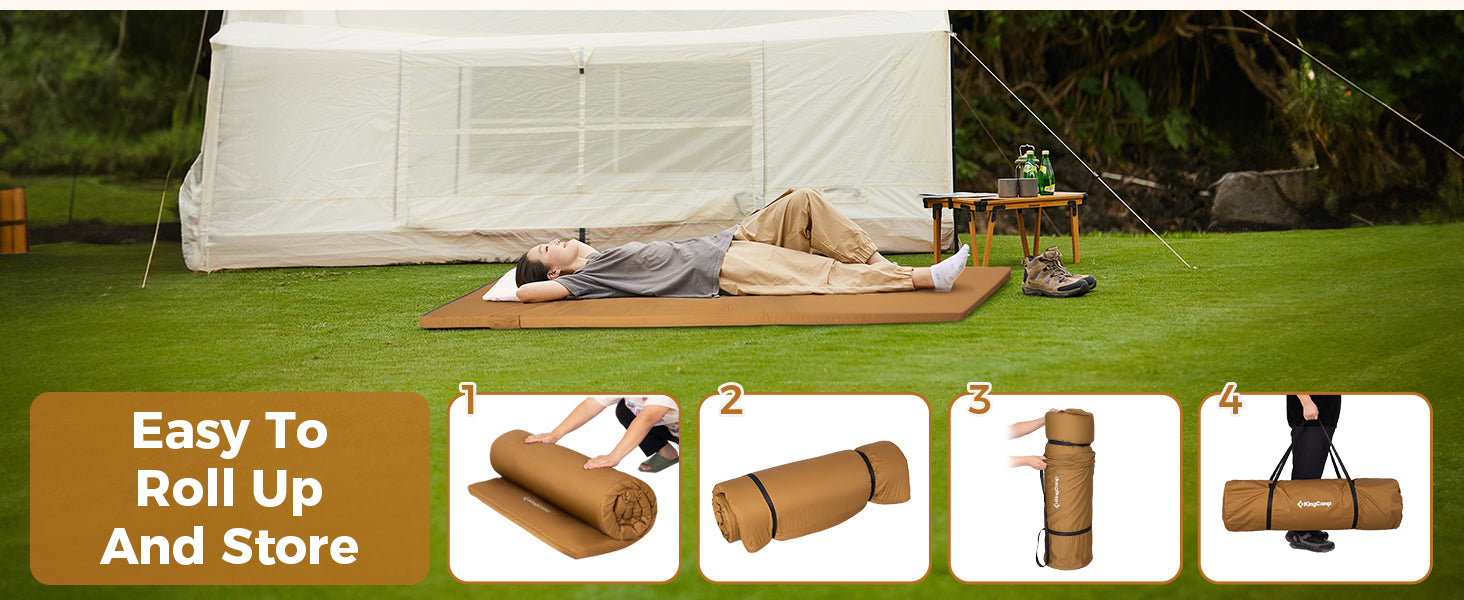 KingCamp Memory Foam Camping Mattress Camping Sleeping Pad