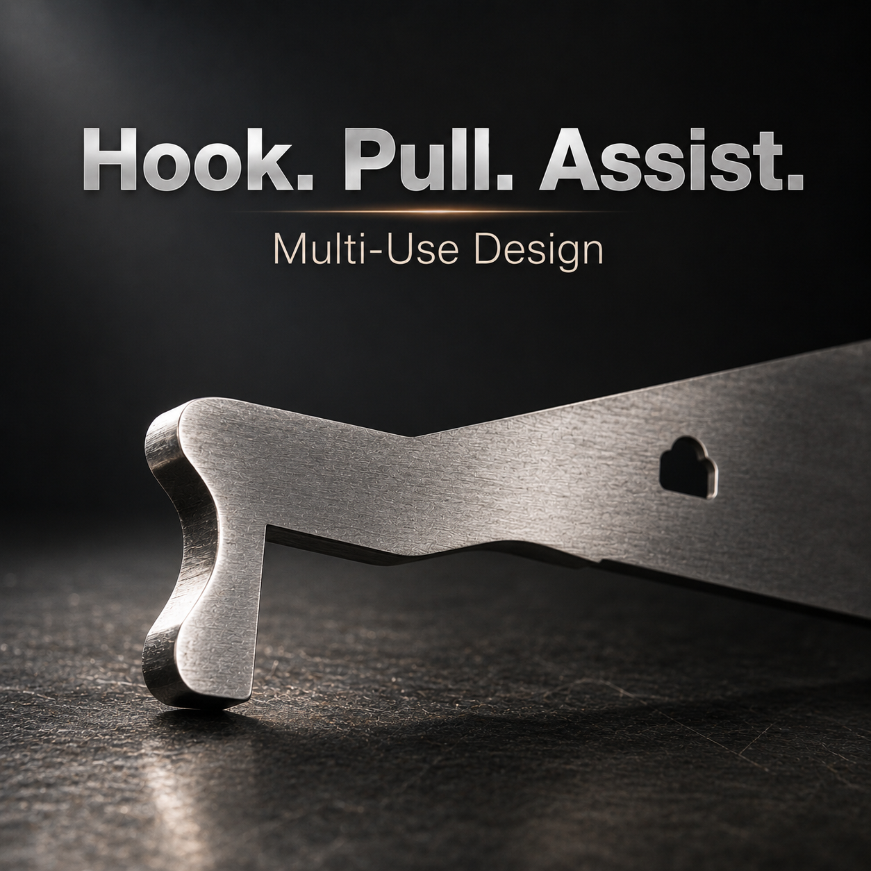 Hanging hole portable pry tool