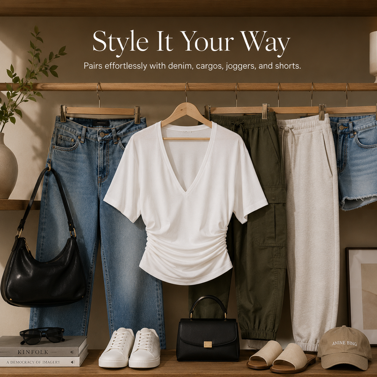 Easy care casual tee