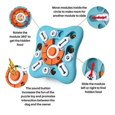 PawzzlePro™ Interactive Dog Puzzle