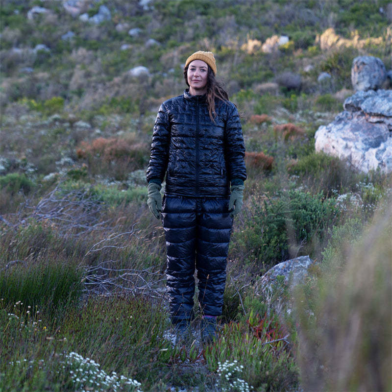 DW-90 White Goose Down Pants with Pockets