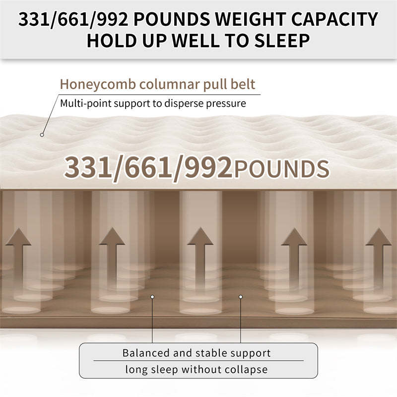 Naturehike C25 Built-in Pump PVC High-Height Inflatable Mattress