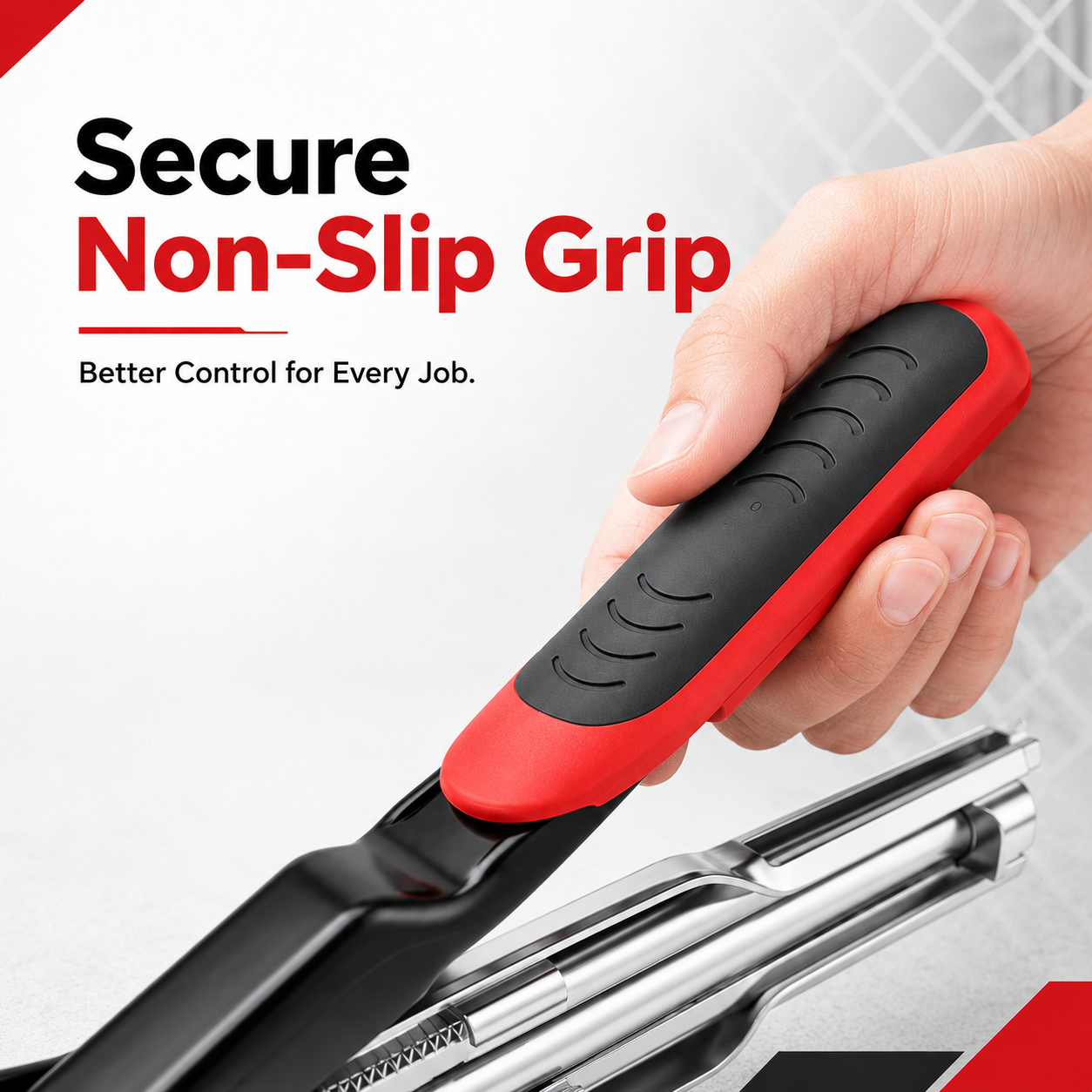 Compact 7 inch hog ring pliers held in hand