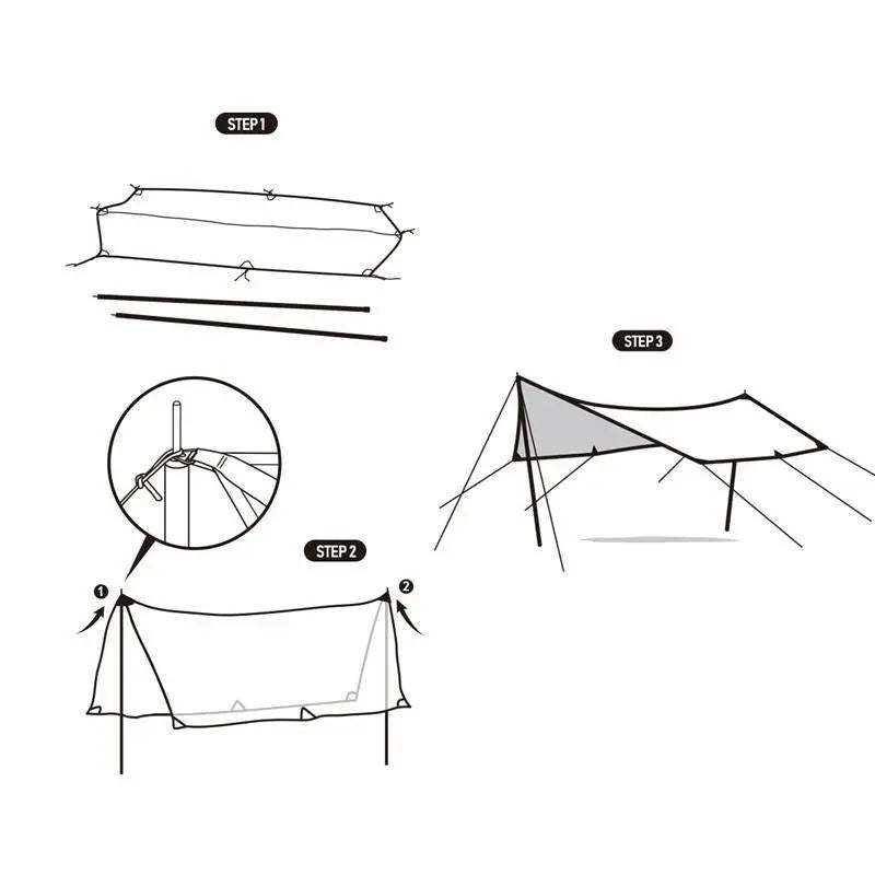 Hexagon™ Canvas Camping Tarp