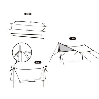 Hexagon™ Canvas Camping Tarp