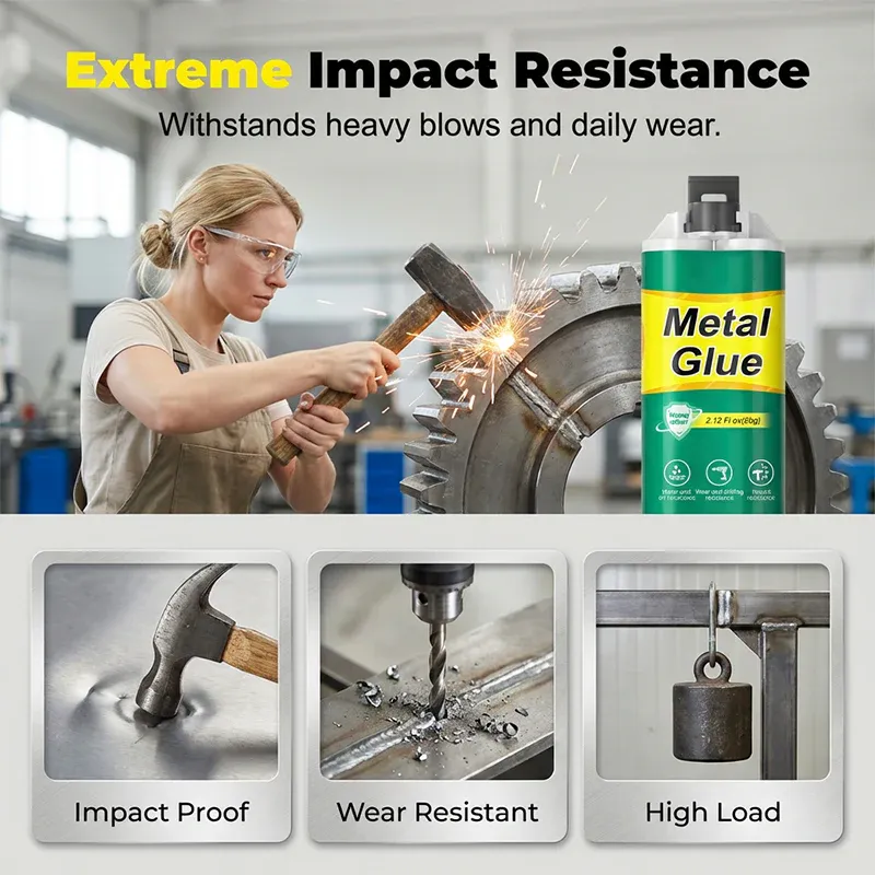 Impact resistant epoxy glue