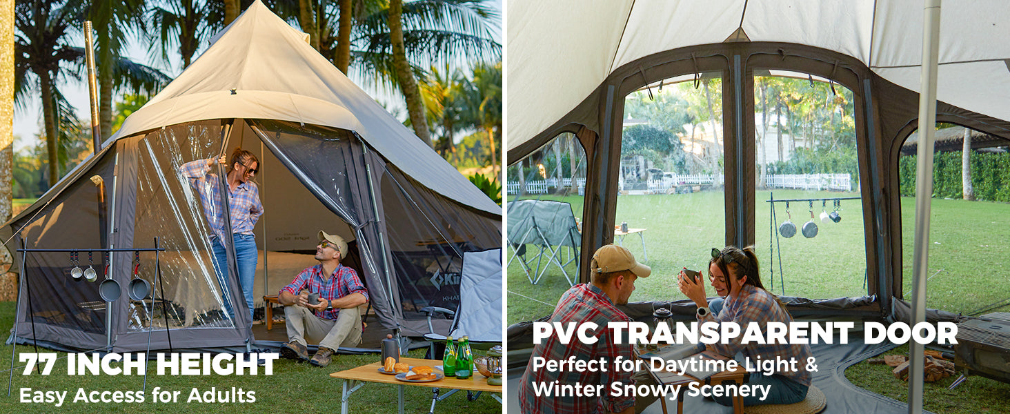 KingCamp KHAN LIGHT 400 Canvas Bell Tent