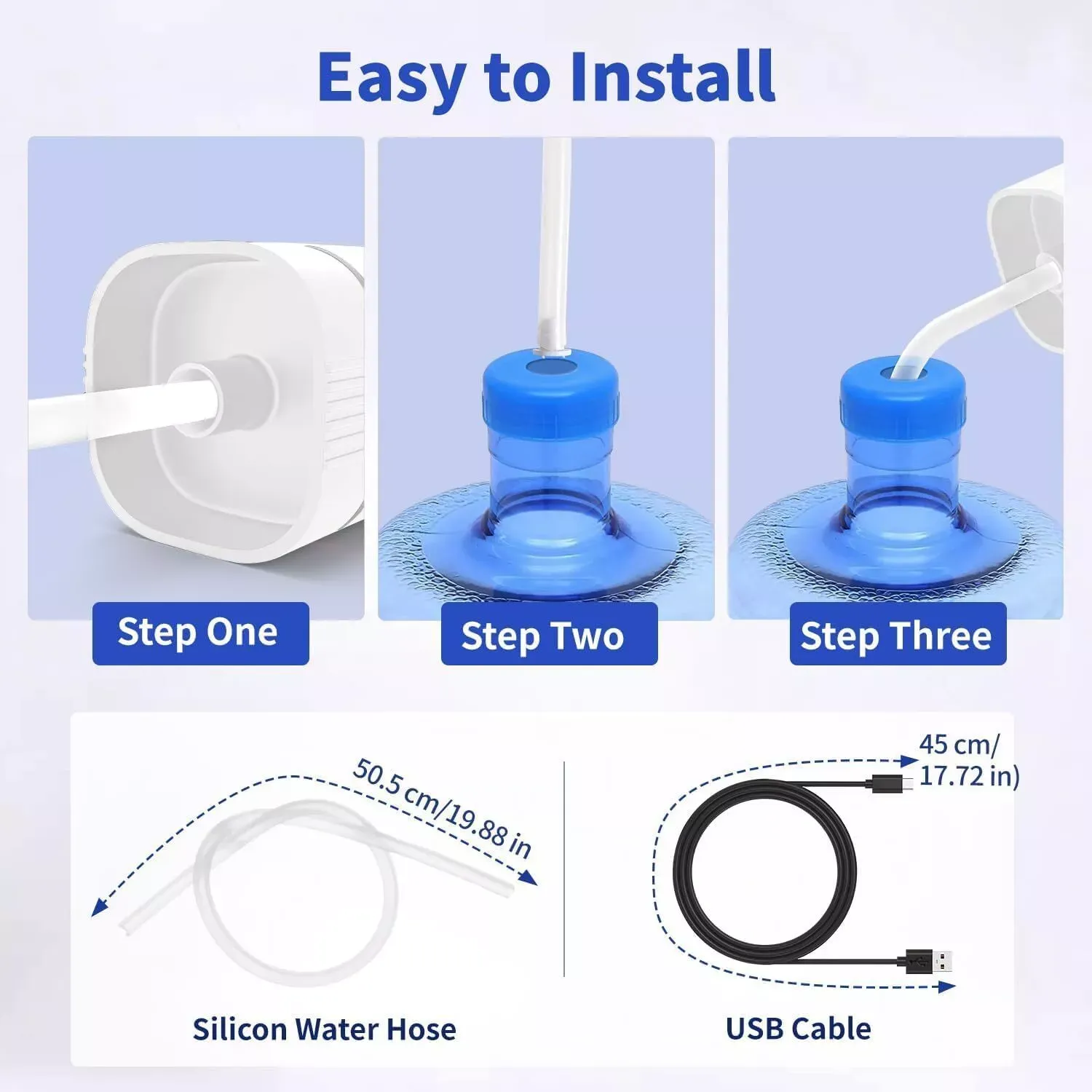 Compact portable water dispenser