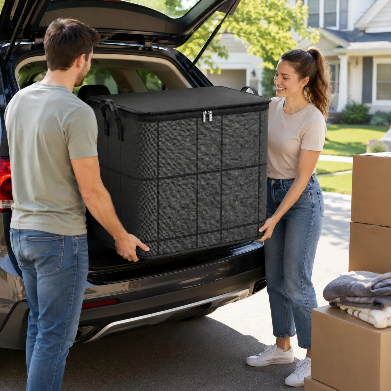 Durable Fabric Bag for Moving Day and Packing