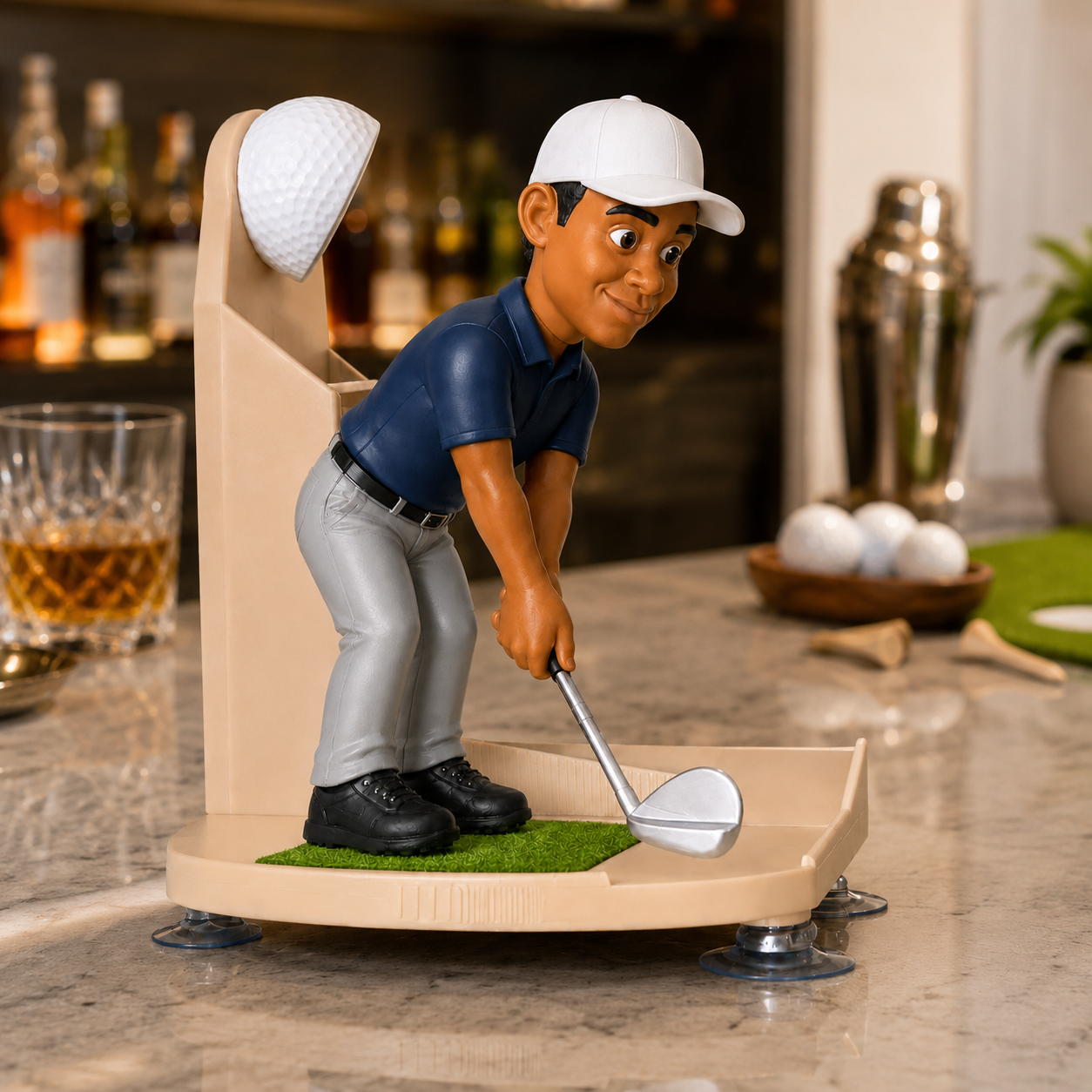 Funny golf bottle opener game
