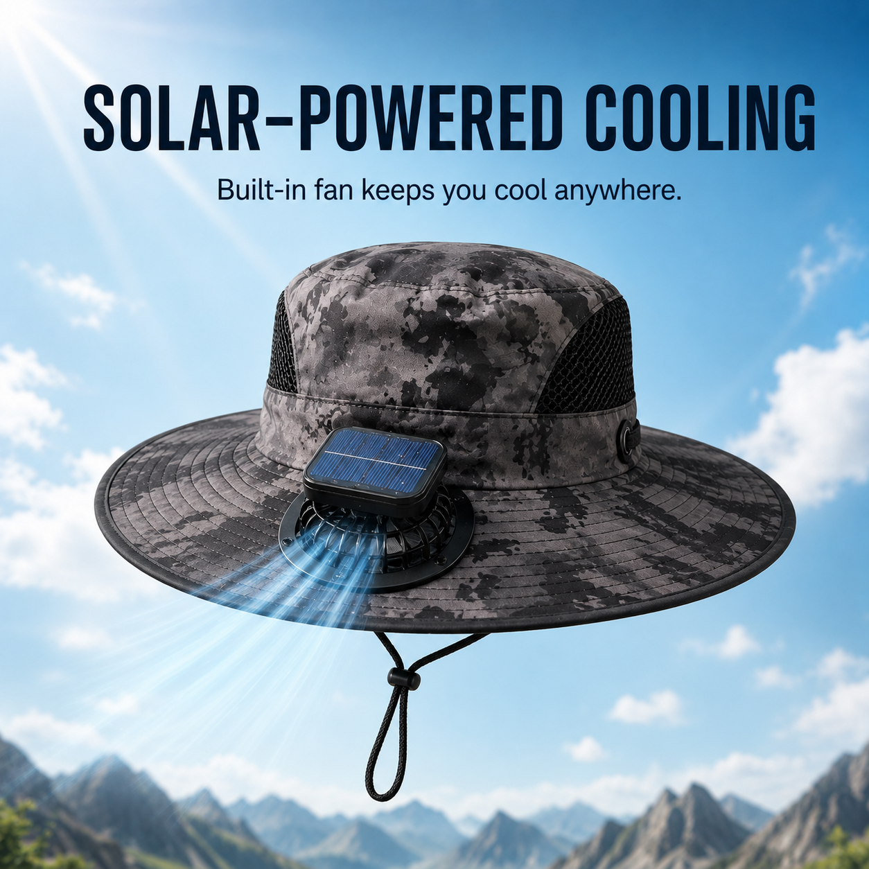Beat the heat with hands-free solar cooling airflow