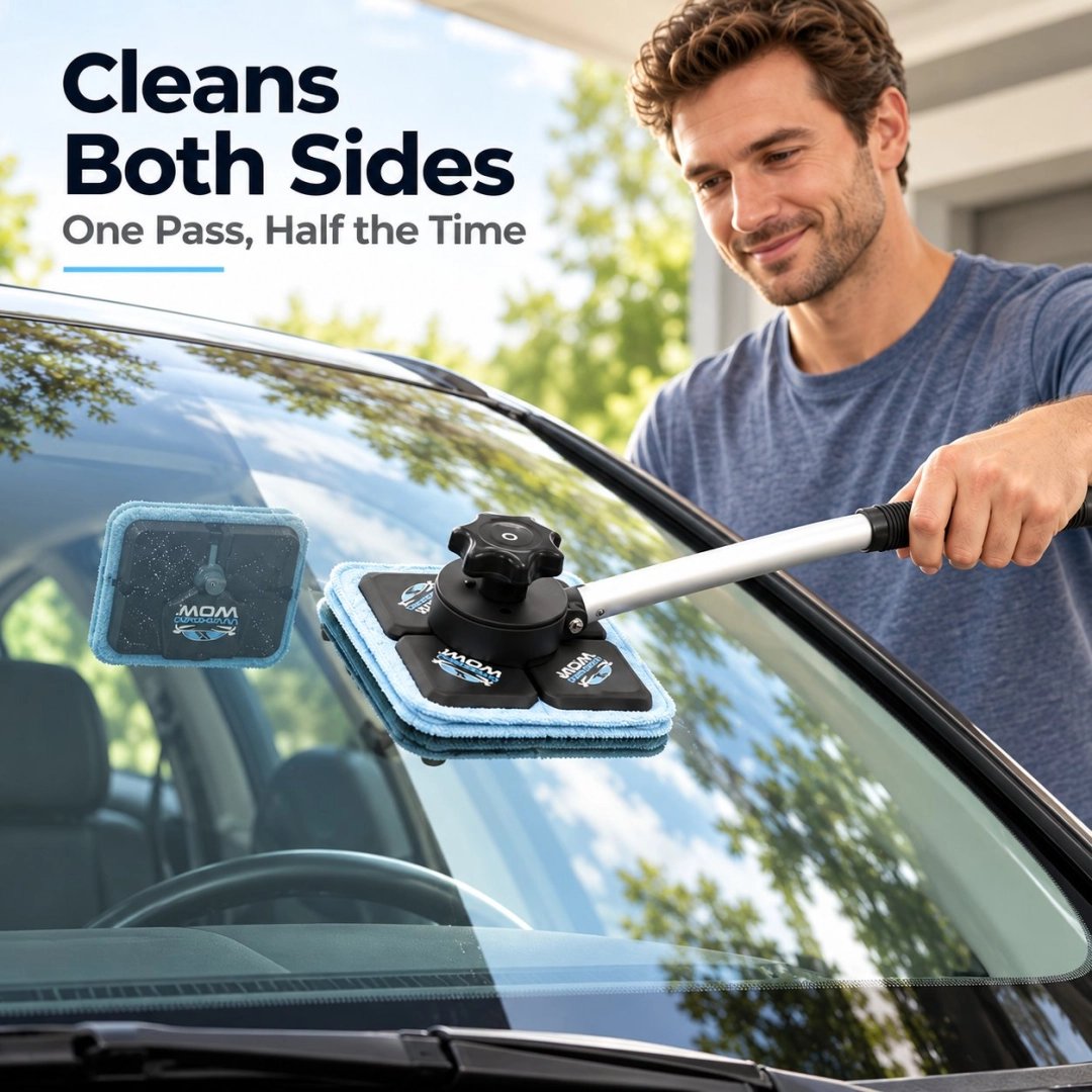 Windshield cleaning kit storage case