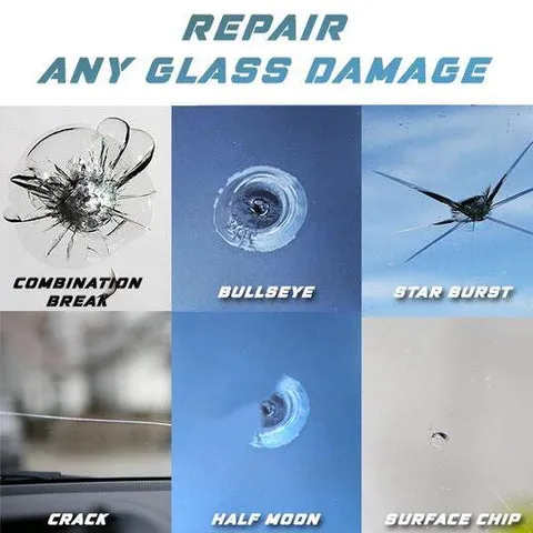 Seamless invisible glass repair on vehicle windshield