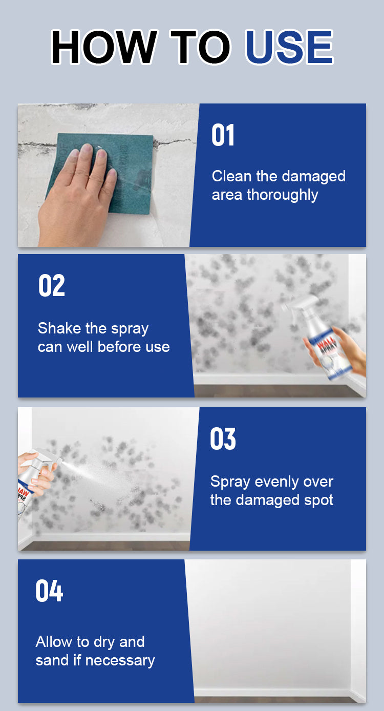 How to use magic wall repair spray set