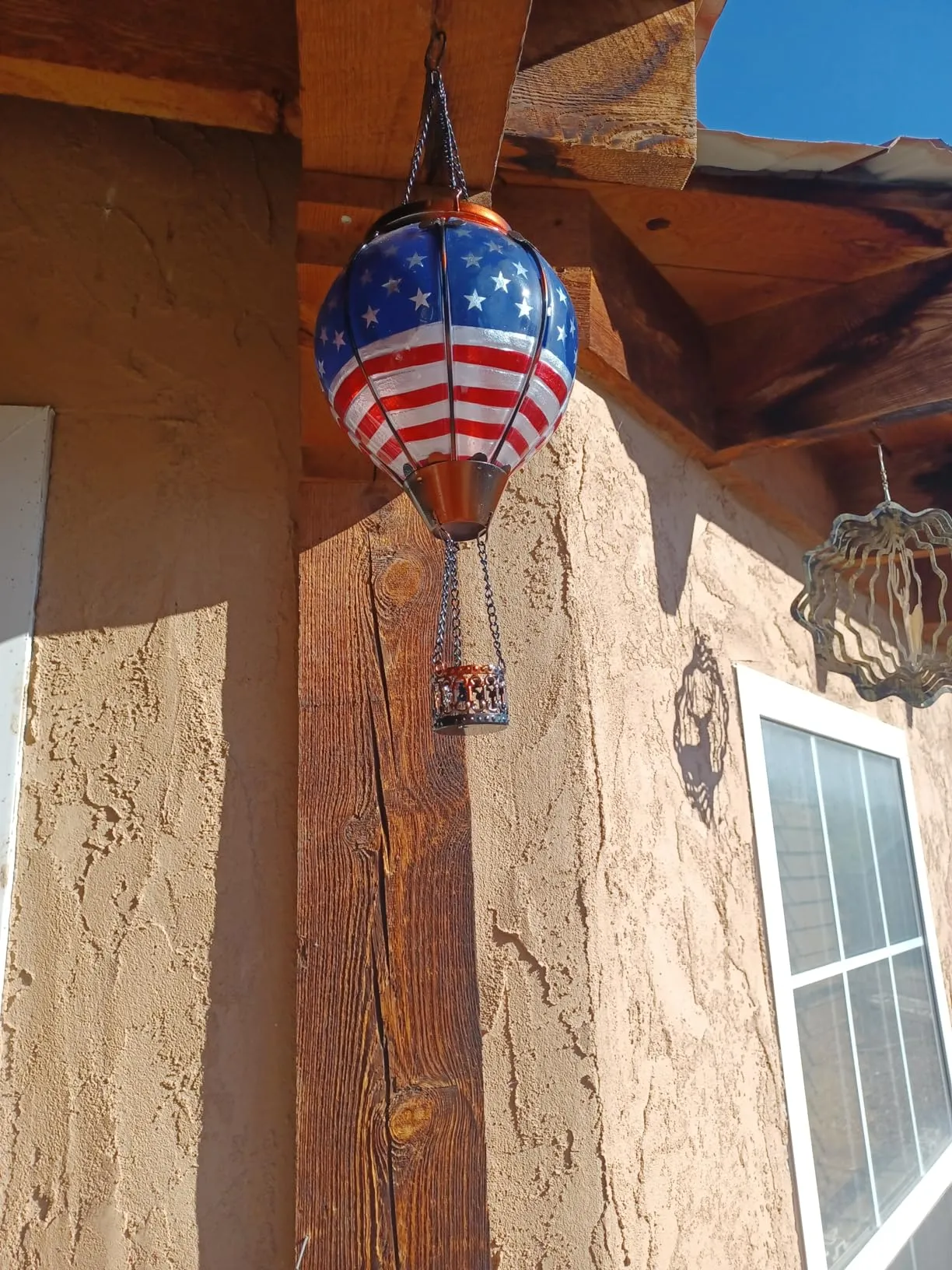 Love patriotic solar lantern customer photo