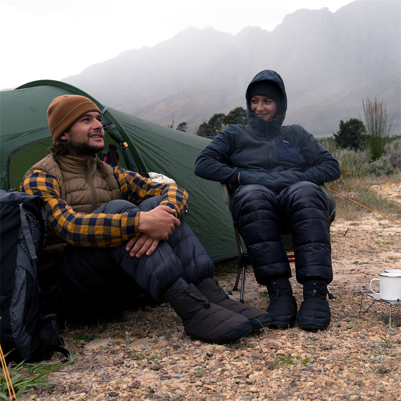 DW-90 White Goose Down Pants with Pockets