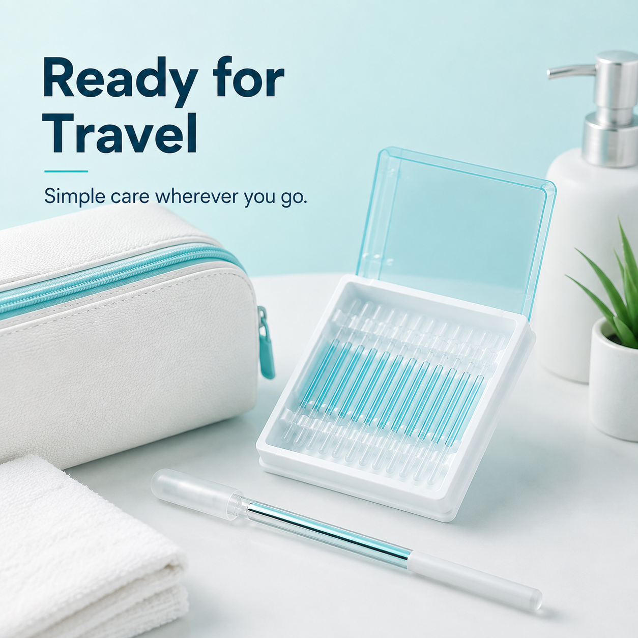 Clean Teal and white translucent aesthetic design