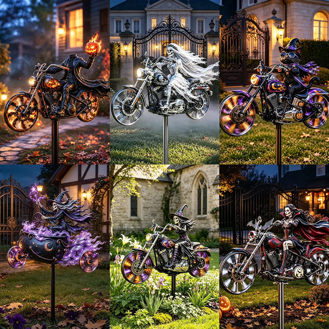 6 Spooky Motorcycle Windmill Styles