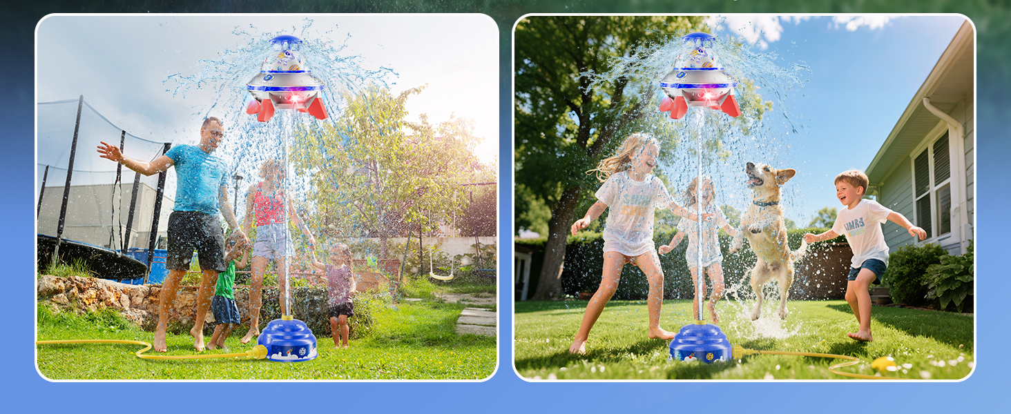 Outdoor summer water sprinkler toy for kids