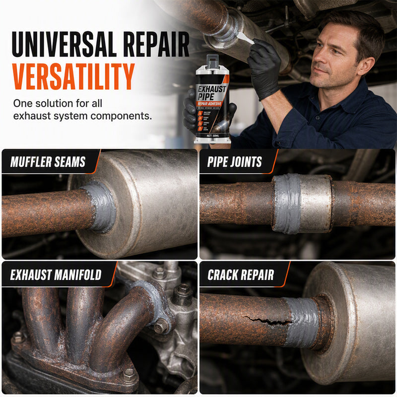 Exhaust pipe repair glue for cars trucks and motorcycles