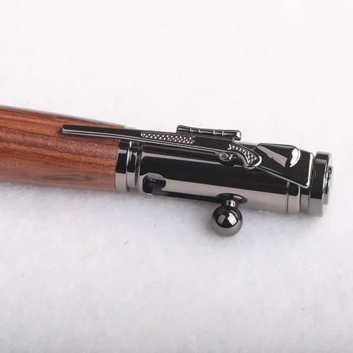🔥HOT SALE🔥Handcrafted Bolt Action Bullet Pen with Solid Wood & Authentic Shell Casing