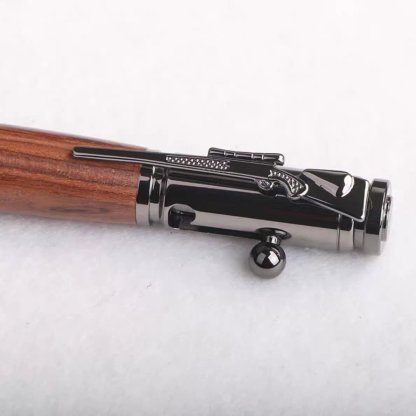 🔥HOT SALE🔥Handcrafted Bolt Action Bullet Pen with Solid Wood & Authentic Shell Casing