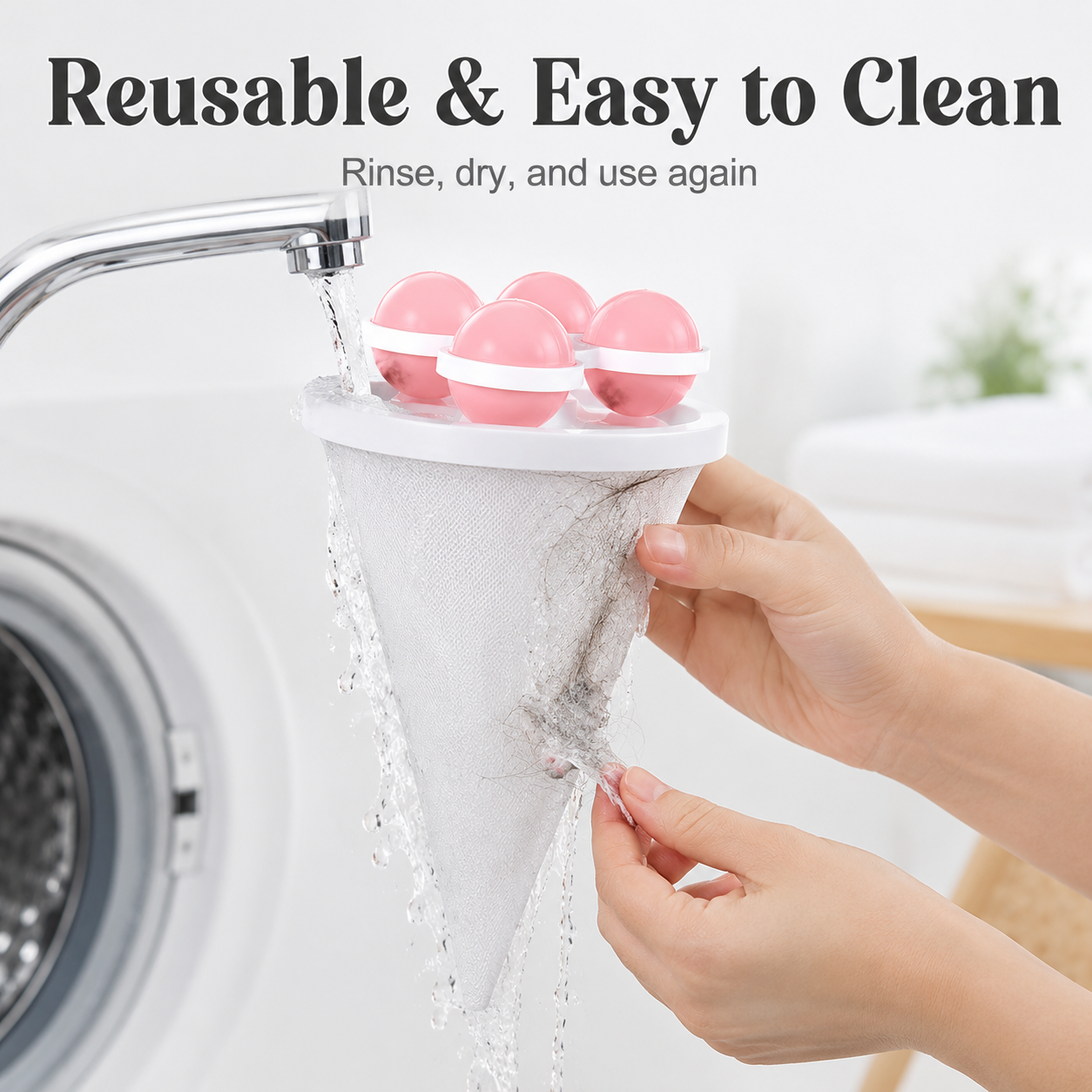 Just drop it in washing machine laundry helper