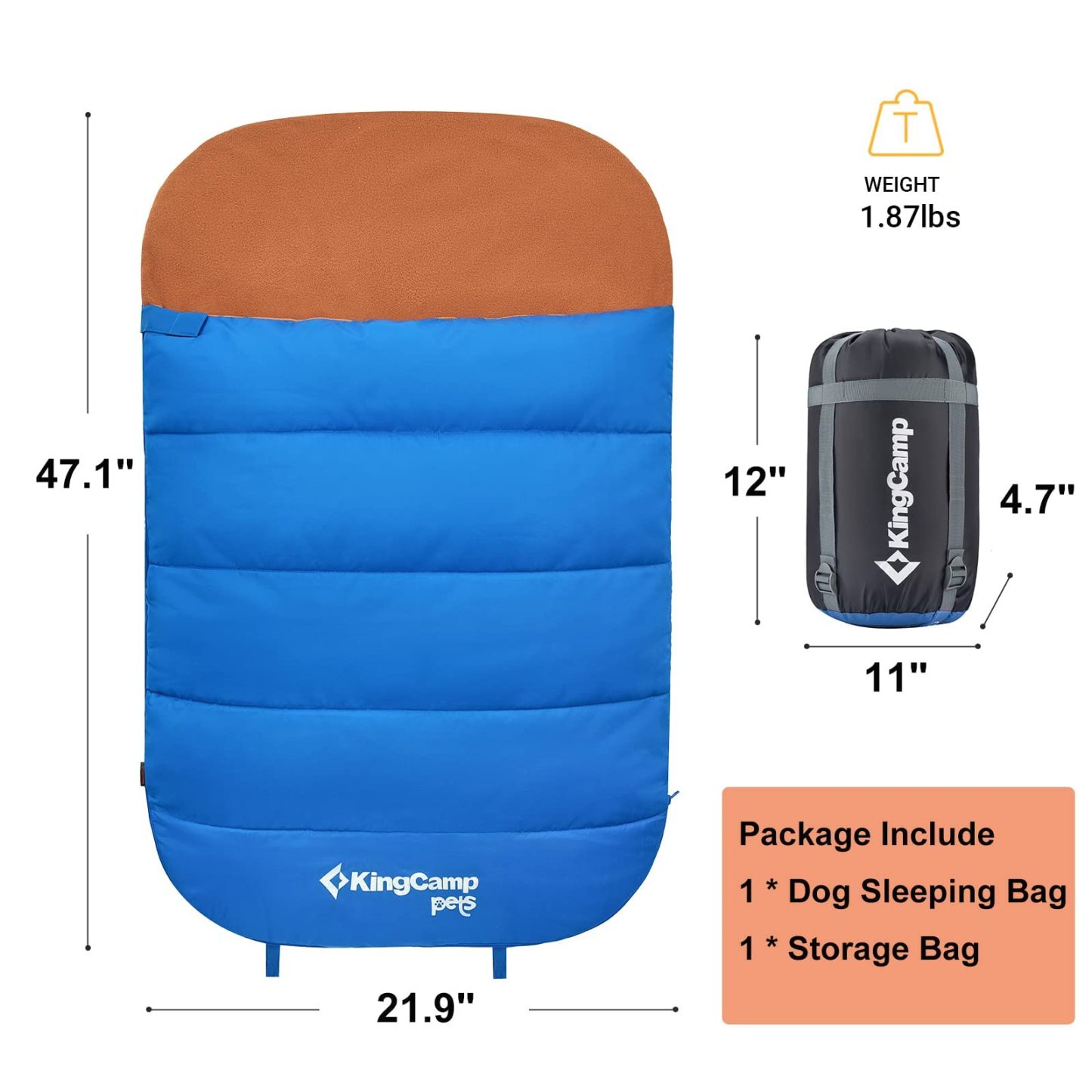 KingCamp PETS MOON PILLAR Sleeping Bag