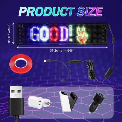 Programmable Led Car Sign