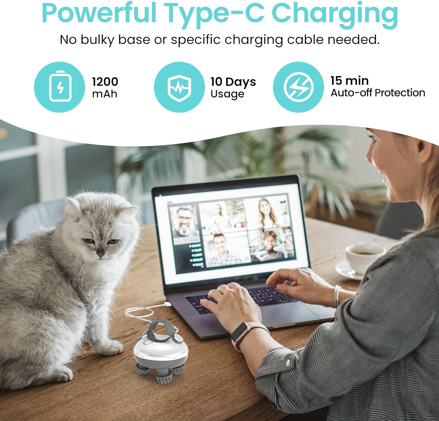 Portable Electric Scalp Massager