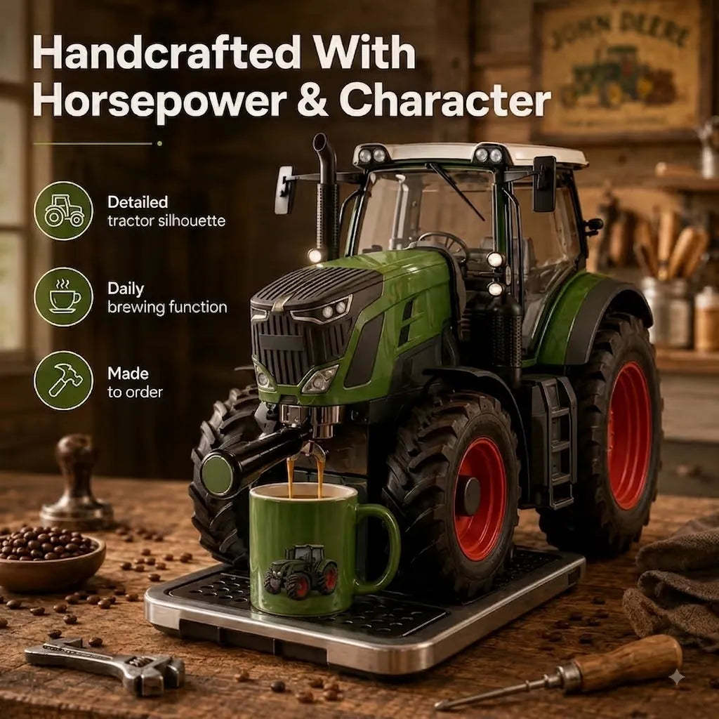 🚜☕ Coffee Machine Tractor – The Coffee Maker with More Horsepower