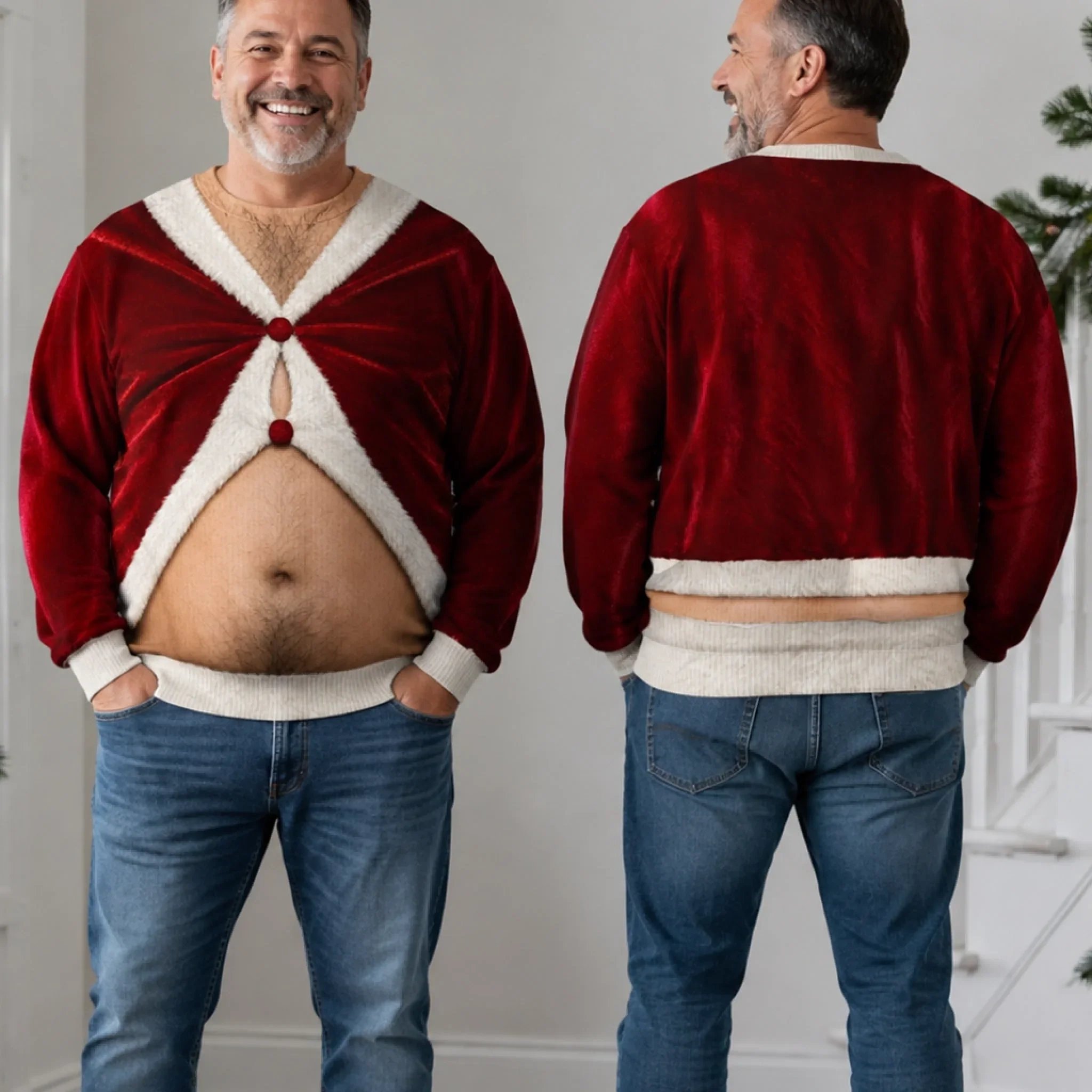 Ugly Christmas sweatshirt for holiday celebrations