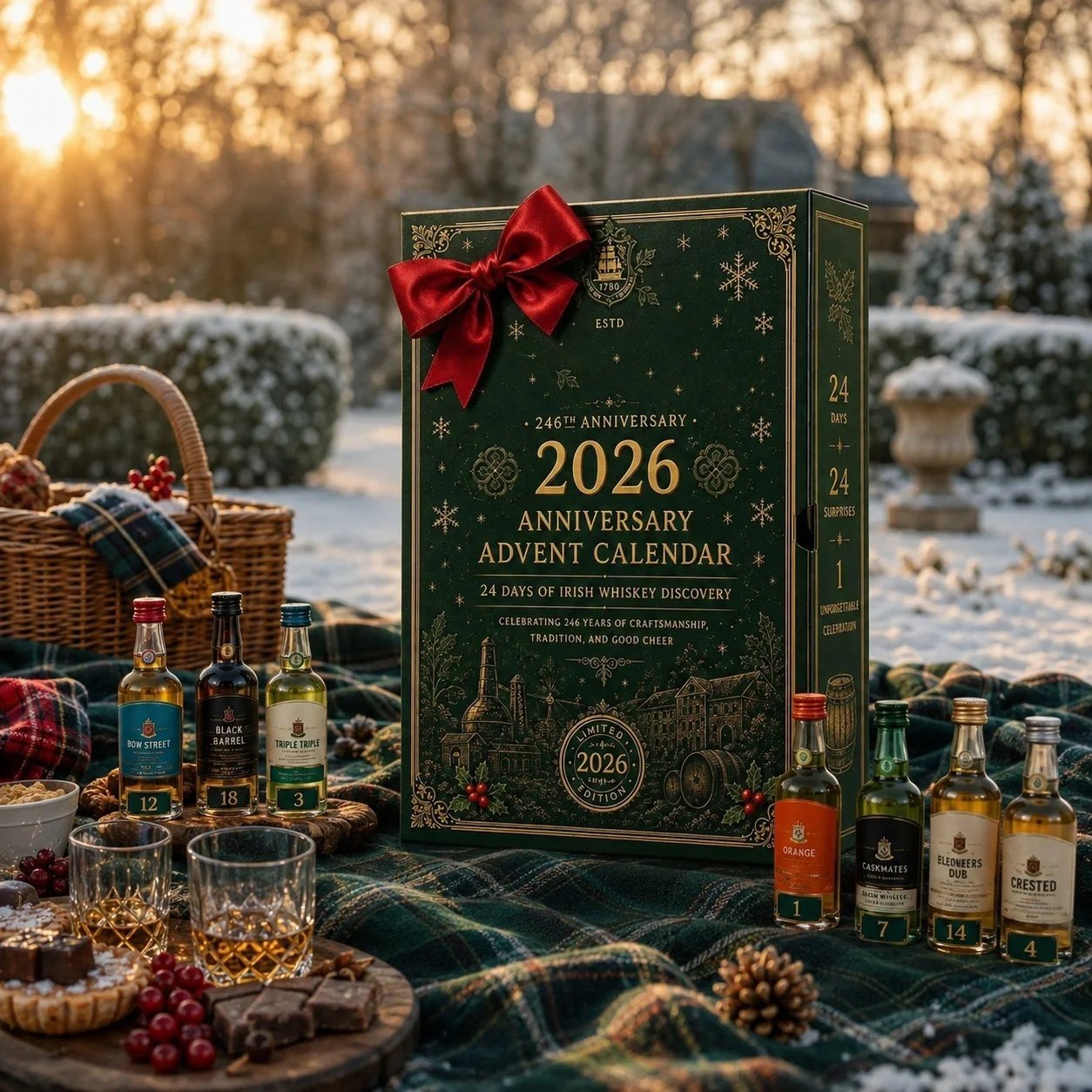 2026 246th Anniversary Advent Calendar📅24 DAYS OF IRISH WHISKEY DISCOVERY - 2D Flat Acrylic
