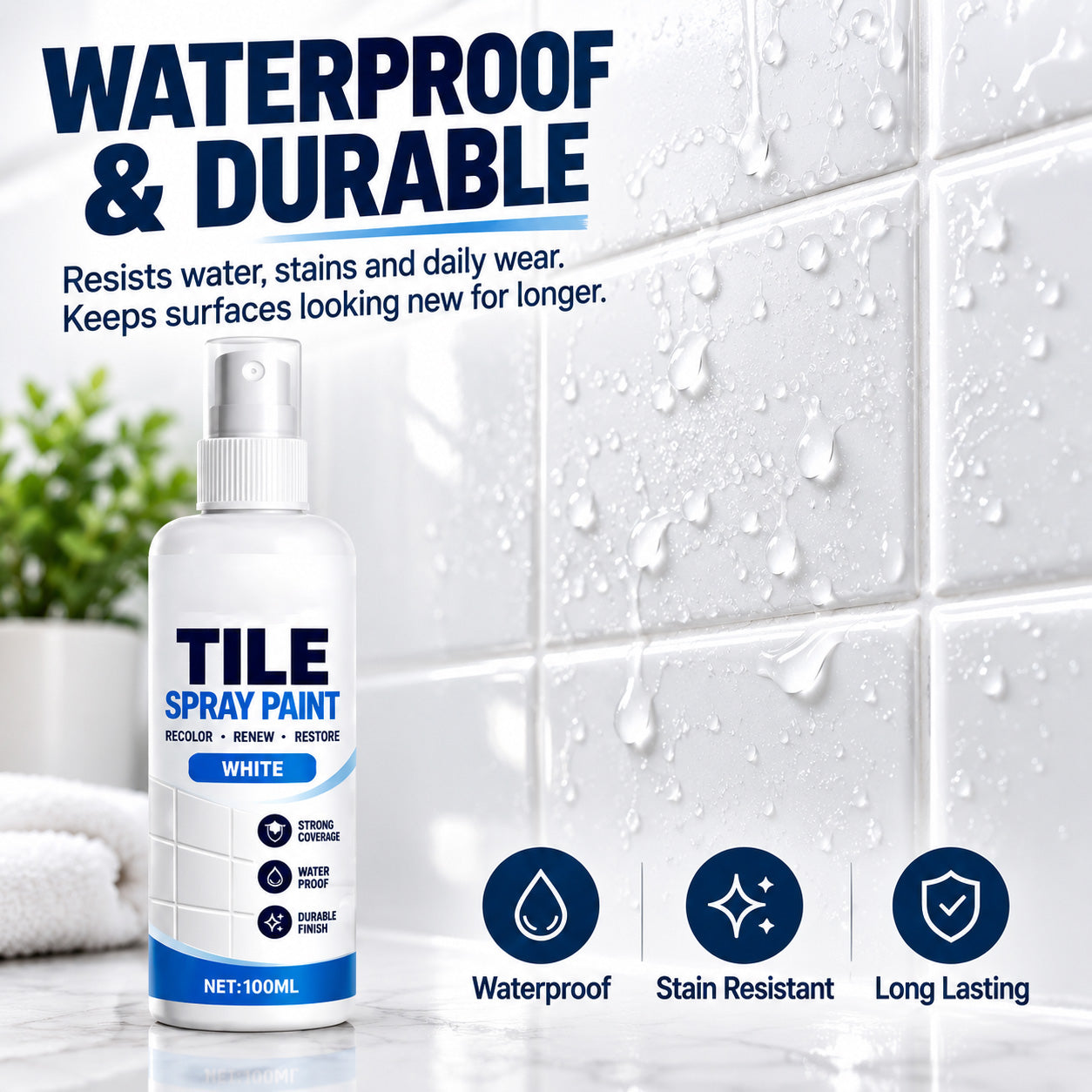 🎨 Tile Renewal Spray Paint | 100ml 3 Colors product image 7