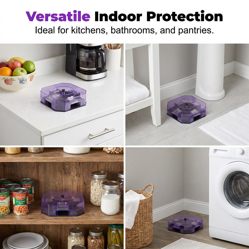Octagonal shape fitting tightly behind deep kitchen appliances