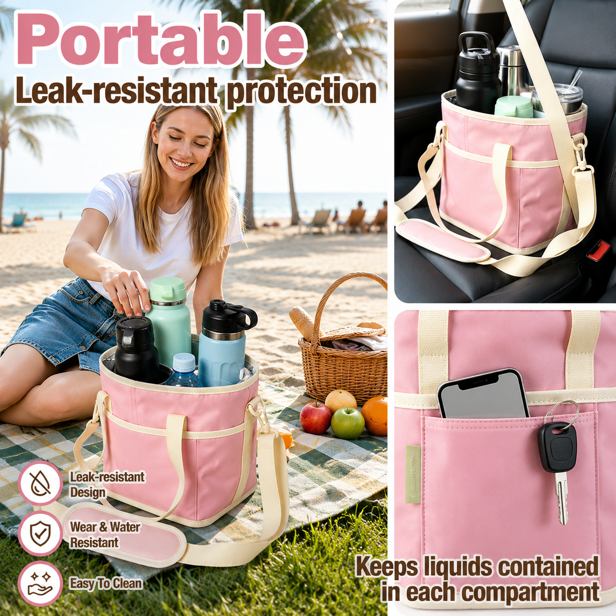 Leak resistant spill safe compartment performance
