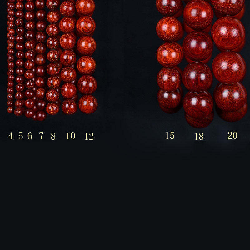 Tibetan Small Leaf Red Sandalwood Balance Bracelet 